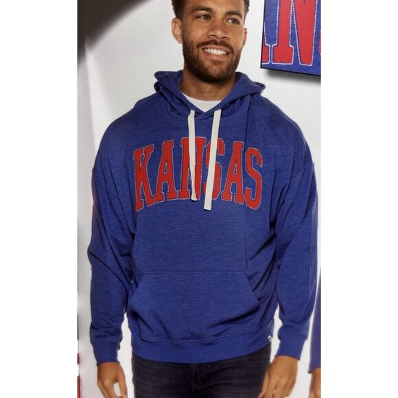 New KU Kansas Jayhawks Training Lightweight Sweatshirt Mens Large  Colosseum - Picture 1 of 11